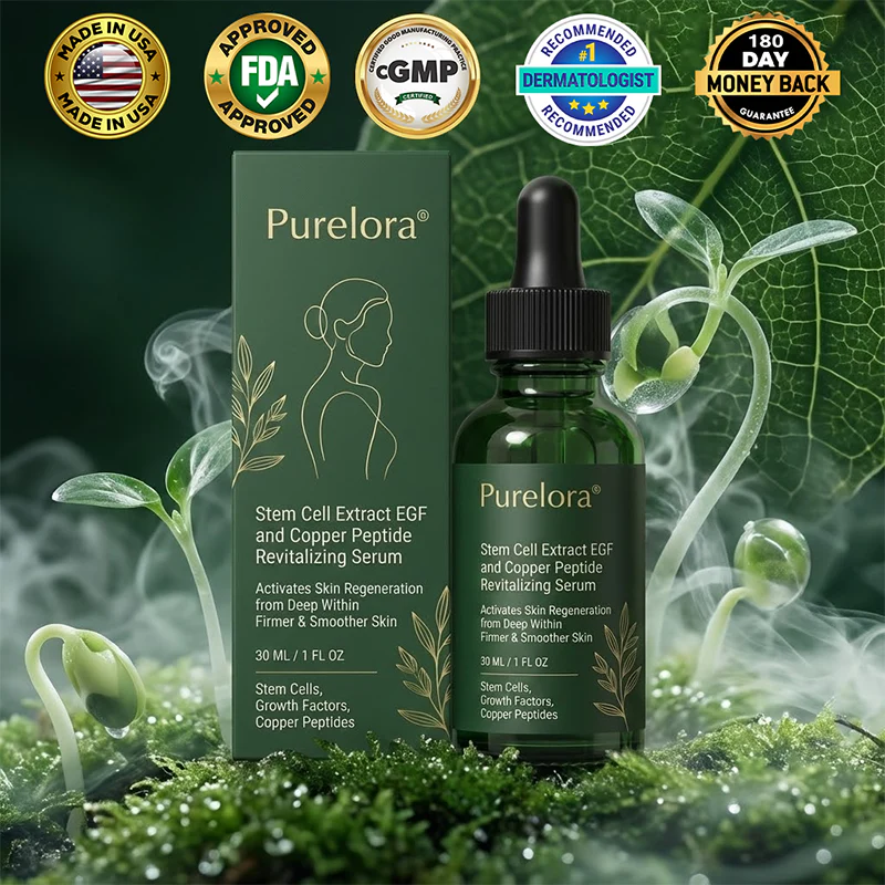 💖Change from the inside out | Purelora® Stem Cell–Derived EGF & Copper Peptide Activating Serum (Deeply activates skin renewal from within for firmer, smoother-looking skin)