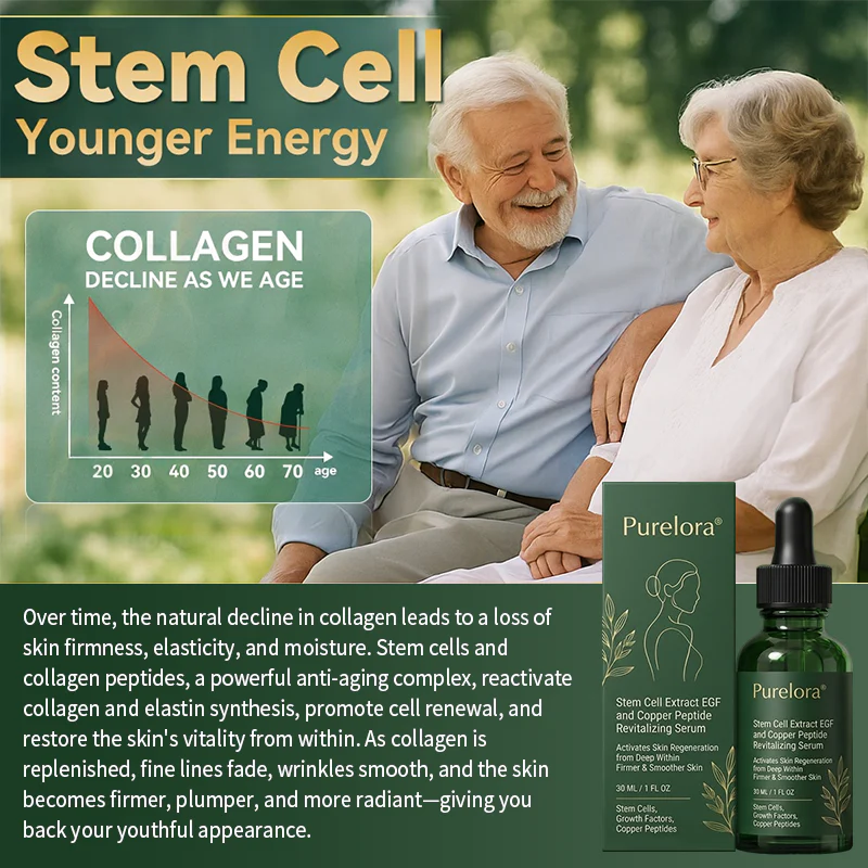💖Change from the inside out | Purelora® Stem Cell–Derived EGF & Copper Peptide Activating Serum (Deeply activates skin renewal from within for firmer, smoother-looking skin) - Image 12