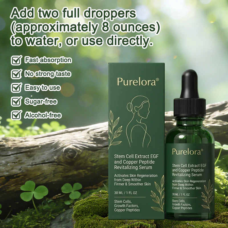 💖Change from the inside out | Purelora® Stem Cell–Derived EGF & Copper Peptide Activating Serum (Deeply activates skin renewal from within for firmer, smoother-looking skin) - Image 2