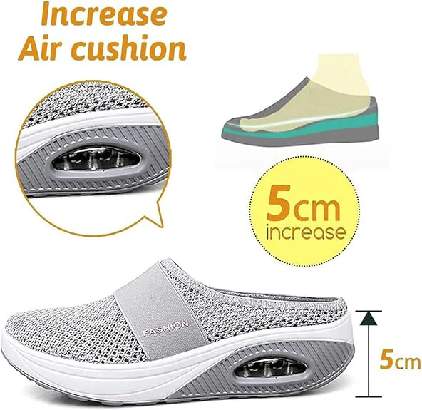 ๐ฅ LAST DAY SALE-80%โจ BQODQOยฎ Diabetic Air-Cushion Slip-On Walking Shoes, Orthopedic Diabetic Slippers, with Arch-Support for Women - Image 9