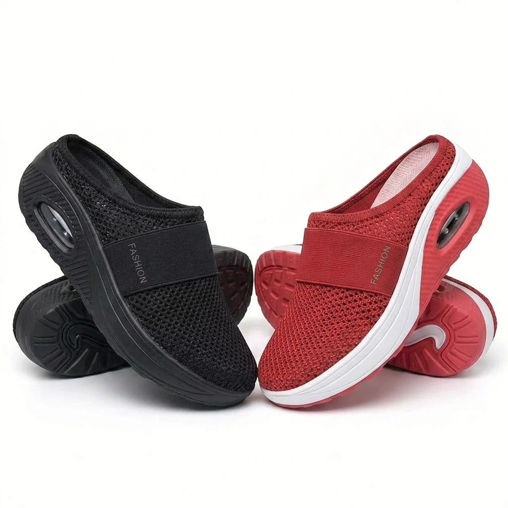 🔥 LAST DAY SALE-80% OFF ✨ BQODQO® Diabetic Air-Cushion Slip-On Walking Shoes, Orthopedic Diabetic Slippers, with Arch-Support for Women - Image 11