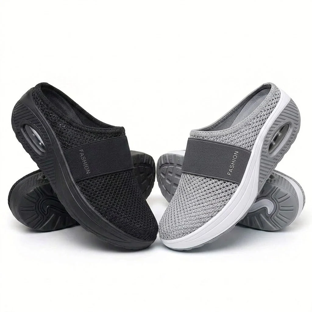 🔥 LAST DAY SALE-80% OFF ✨ BQODQO® Diabetic Air-Cushion Slip-On Walking Shoes, Orthopedic Diabetic Slippers, with Arch-Support for Women - Image 12