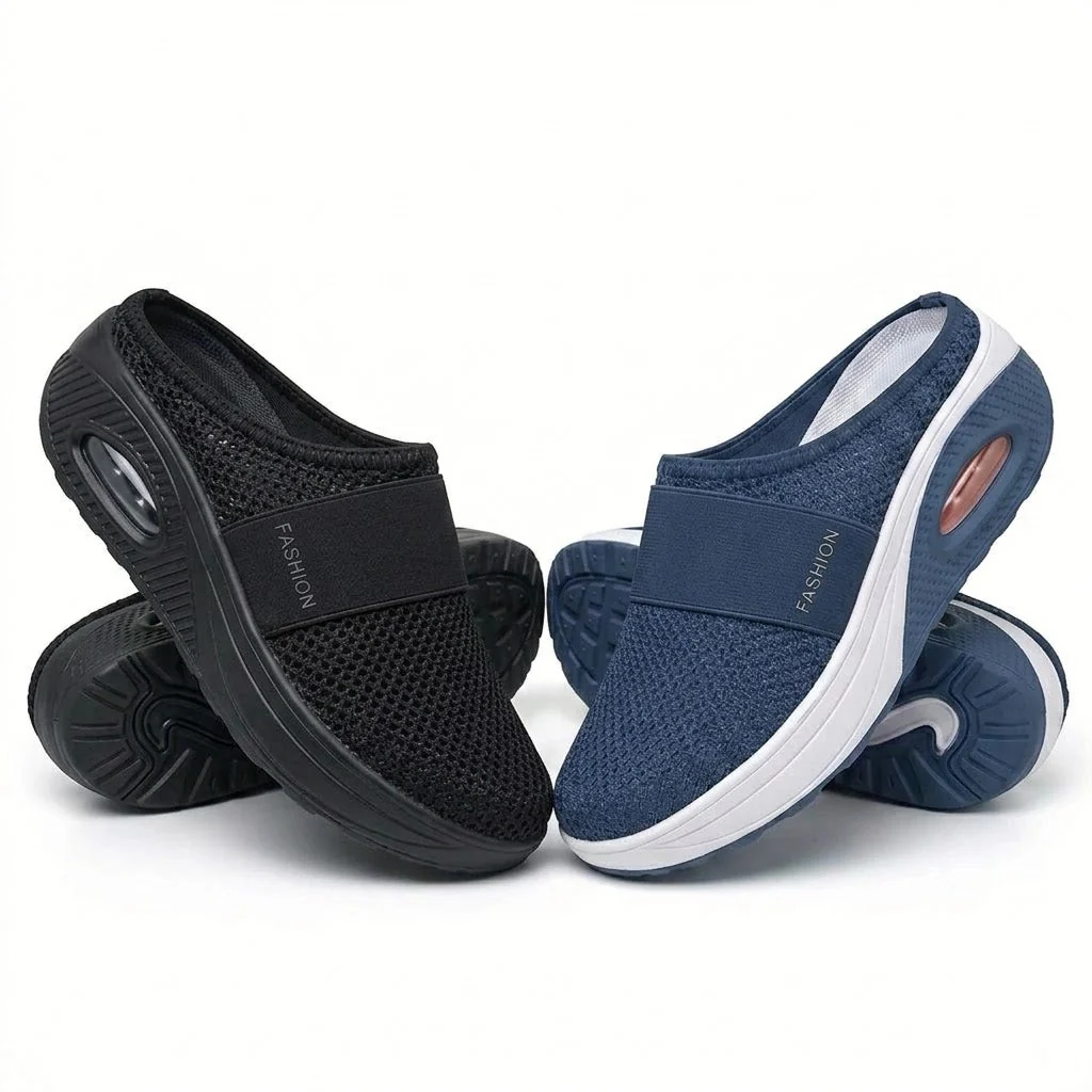 🔥 LAST DAY SALE-80% OFF ✨ BQODQO® Diabetic Air-Cushion Slip-On Walking Shoes, Orthopedic Diabetic Slippers, with Arch-Support for Women - Image 8